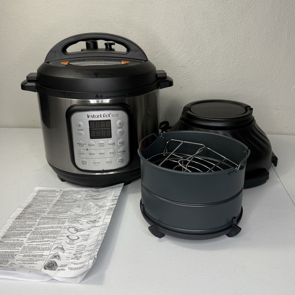 Instapot Duo Crisp AF6 Air Fryer Multi-Use Pressure Cooker and Air Fryer 1500W